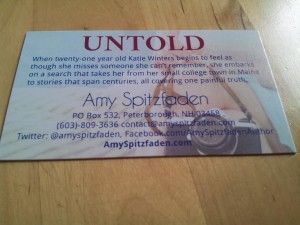 The hook is a perfect segment to put on a business card. Mine came in yesterday!