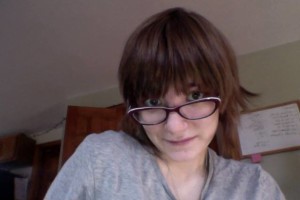 At home writing